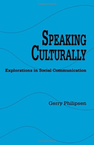 Cover for Gerry Philipsen · Speaking Culturally (Suny Series in Human Communication Processes) (Paperback Book) (1992)