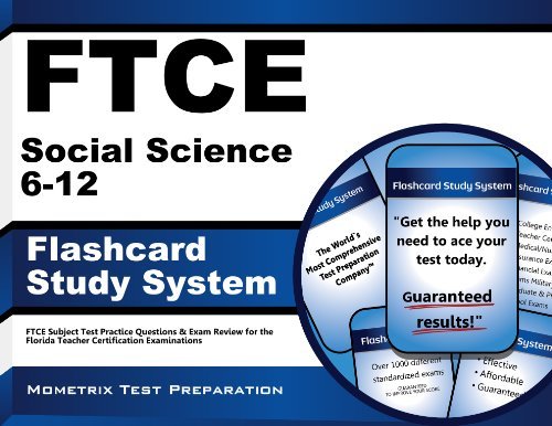 Cover for Ftce Exam Secrets Test Prep Team · Ftce Social Science 6-12 Flashcard Study System: Ftce Test Practice Questions &amp; Exam Review for the Florida Teacher Certification Examinations (Cards) (Paperback Book) [Flc Crds edition] (2023)