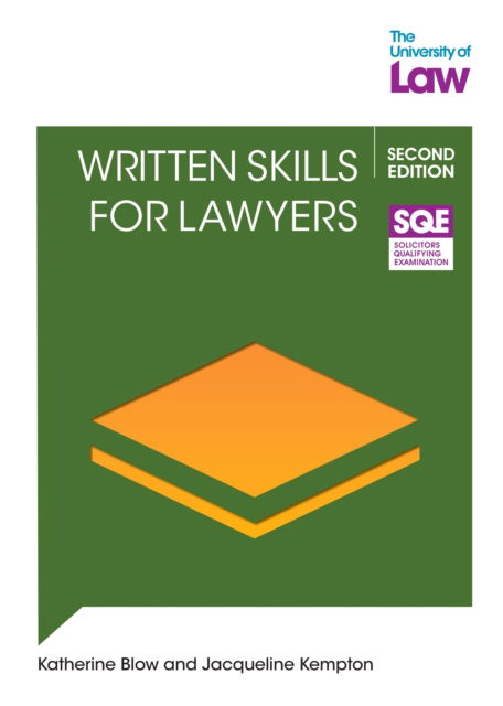 Cover for Katherine Blow · SQE2 Written Skills for Lawyers 2e - SQE 2 (Paperback Book) [2 New edition] (2023)