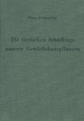 Cover for Plate · Die tierischen Schädlinge unserer (Book) (1953)