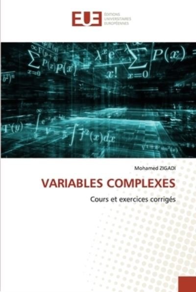 Cover for Zigadi · Variables Complexes (Bok) (2020)