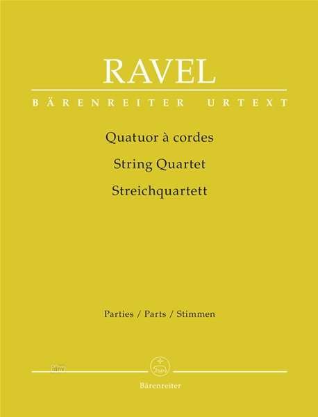 Cover for Ravel · Streichquartett,Einz.-Sti. (Buch)