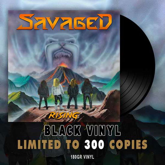 Cover for Savaged · Rising (Black Vinyl LP) (LP) (2025)