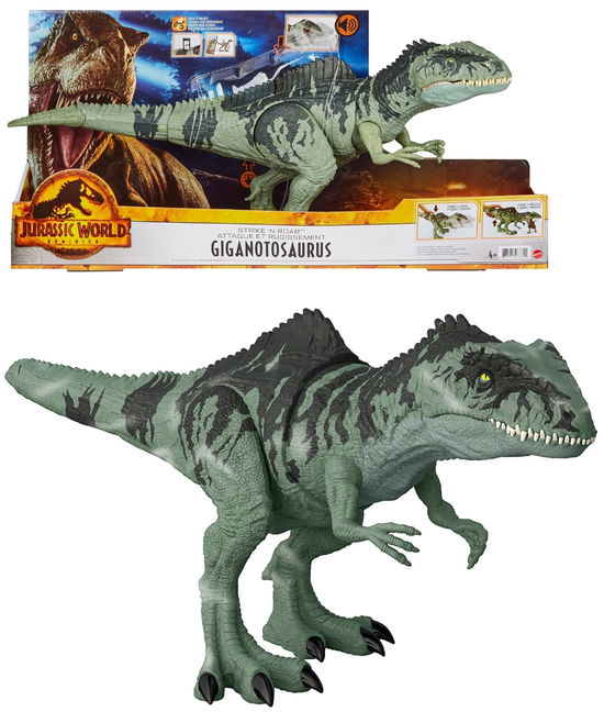 Jurassic World Strike N Roar Giant Dino - Jurassic World - Merchandise - Mattel - 0887961968644 - August 9, 2022