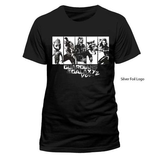 Silver Strips (T-shirt,schwarz,größe L) - Guardians of the Galaxy Vol 2 - Merchandise - COMPLETELY INDEPENDENT DISTRIBUTION LTD - 5054015275644 - April 28, 2017