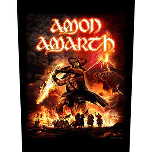 Amon Amarth Back Patch: Surtur Rising - Amon Amarth - Mercancía - Razamataz - 5055339736644 - 19 de agosto de 2019