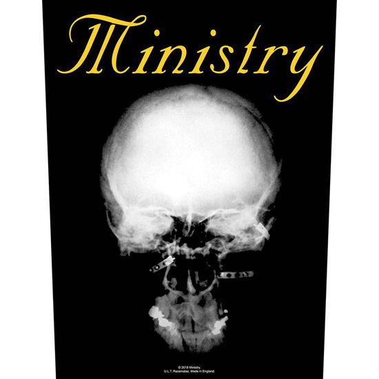 Ministry Back Patch: The Mind is a terrible thing - Ministry - Merchandise - PHD - 5055339794644 - 19. august 2019