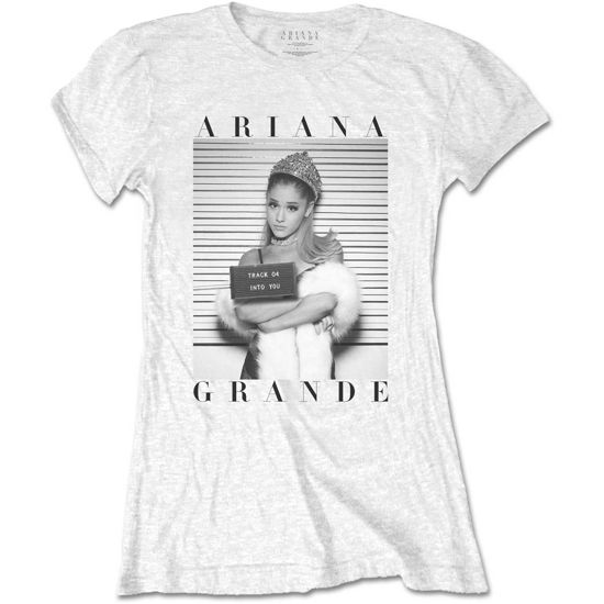 Cover for Ariana Grande · Ariana Grande Ladies Tee: Mug Shot (CLOTHES) [size S] [White - Ladies edition]