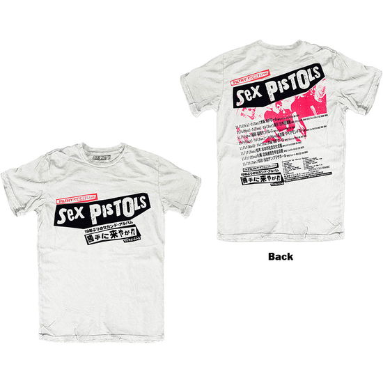 The Sex Pistols Unisex T-Shirt: Filthy Lucre Japan (Back Print) - Sex Pistols - The - Produtos -  - 5056368698644 - 