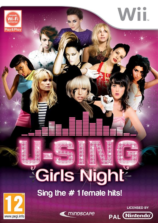 Cover for Spil-wii · U-Sing Girls Night (Wii) (2010)
