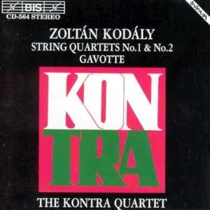 Cover for Kodaly / Kontra Quartet · String Quartets 1 &amp; 2 / Gavotte (CD) (1994)