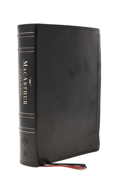 Cover for ESV, MacArthur Study Bible, 2nd Edition, Leathersoft, Black, Thumb Indexed: Unleashing God's Truth One Verse at a Time (Lederbuch) (2021)