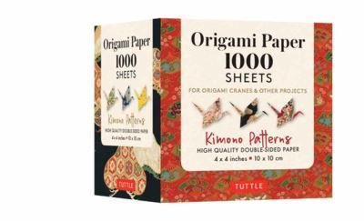 Cover for Tuttle Studio · Origami Paper 1,000 sheets Kimono Patterns 4&quot; (10 cm): Tuttle Origami Paper: Double-Sided Origami Sheets Printed with 12 Different Designs (Instructions Included) (Papperier) (2022)