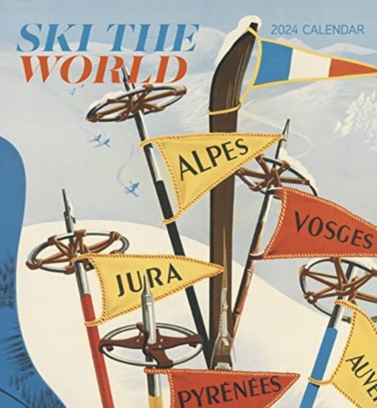 Ski the World 2024 Wall Calendar - Pomegranate - Livros - Pomegranate - 9781087507644 - 15 de julho de 2023