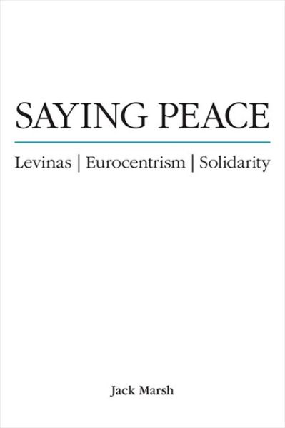 Cover for State University of New York Press · Saying Peace (Paperback Book) (2022)