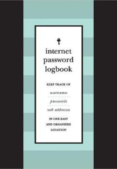 Internet Password Logbook (Black Leatherette): Keep track of usernames, passwords, web addresses in one easy and organized location - Editors of Rock Point - Books - Rock Point - 9781631065644 - October 16, 2018