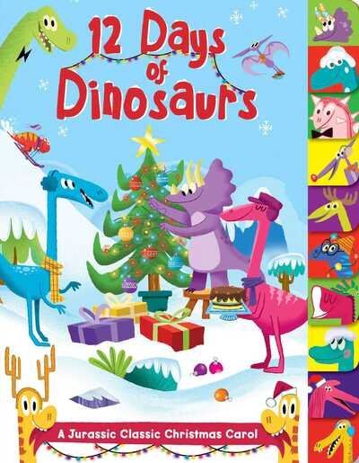 Cover for Maggie Fischer · 12 Days of Dinosaurs: A Jurassic Classic Christmas Carol (Board book) (2019)