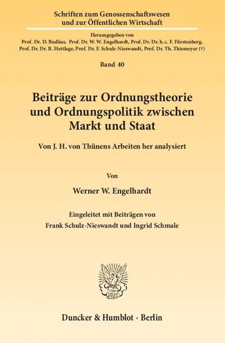 Beiträge zur Ordnungstheorie - Engelhardt - Books -  - 9783428139644 - March 20, 2013