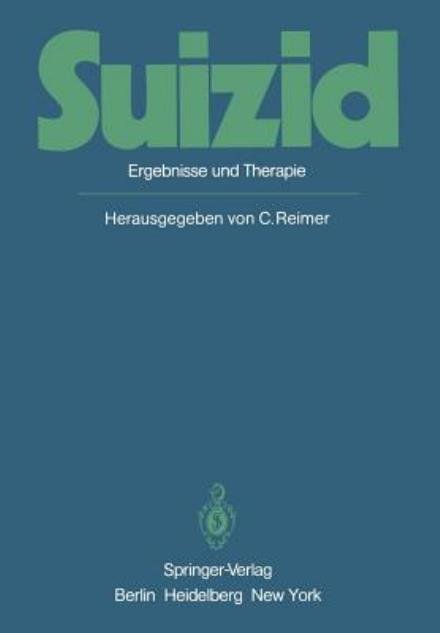 Cover for C Reimer · Suizid (Taschenbuch) (1982)