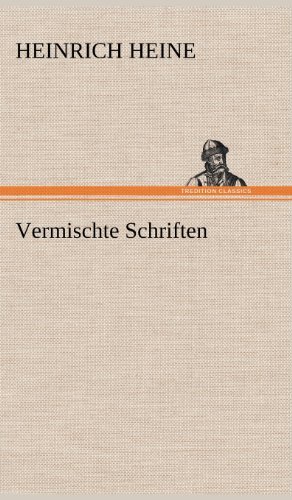 Cover for Heinrich Heine · Vermischte Schriften (Hardcover bog) [German edition] (2012)