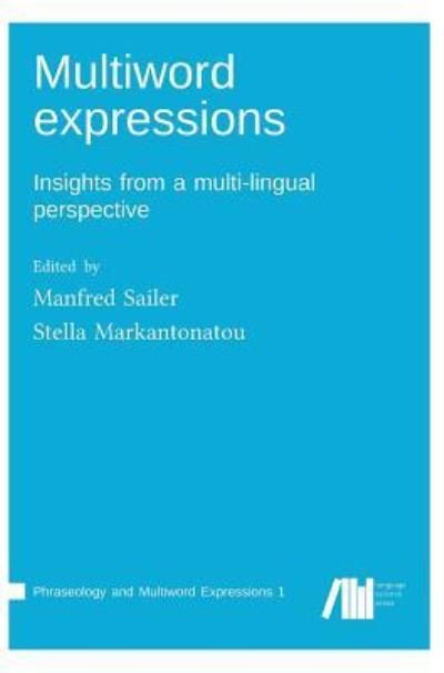Cover for Multiword expressions (Book) (2018)
