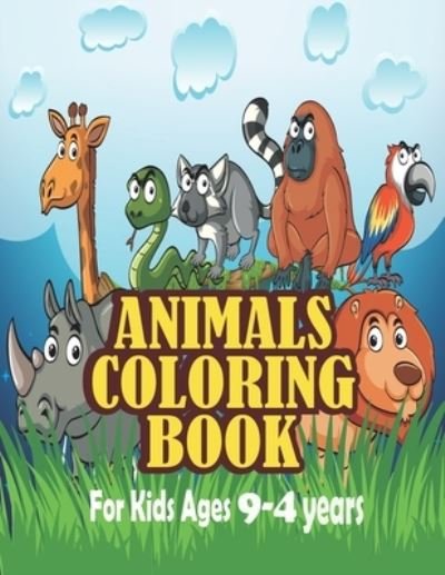 Animals Coloring Book for Kids ages 4-9 years - Ema - Bøger - Independently Published - 9798707630644 - 11. februar 2021