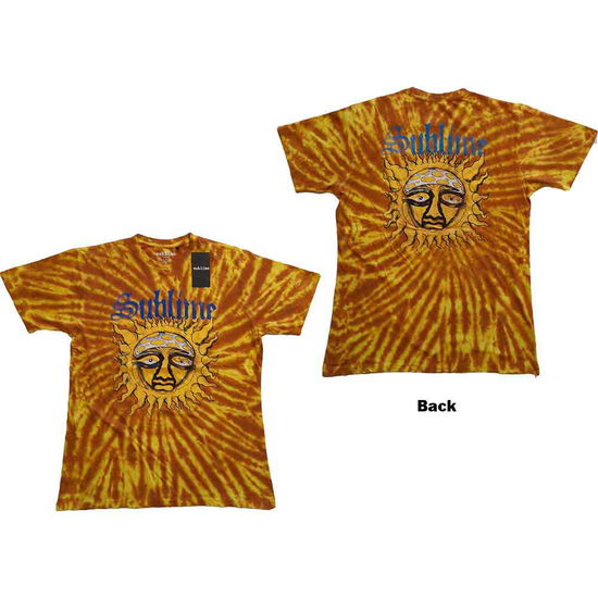 Cover for Sublime · Sublime Unisex T-Shirt: Sun Face (Orange) (Wash Collection) (T-shirt)