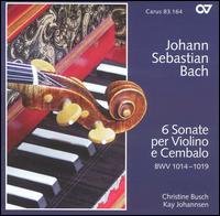 Cover for Bach Busch / Johannsen · 6 Sonate Per Violino E Cembalo (CD) (2003)