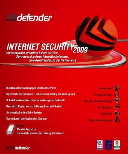 BitDefender Internet Security 2009 3 User - Pc - Jeux -  - 4260057694645 - 18 août 2008