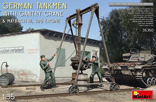 Cover for MiniArt · 1/35 German Tankman Gantry Crane En Maybach Engine (Legetøj)