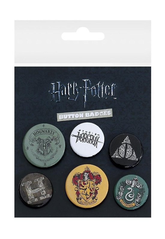Cover for P.Derive · HARRY POTTER - Pack 6 Badges - Mix (Spielzeug) (2020)