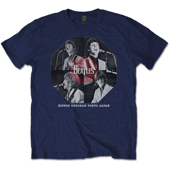 Cover for The Beatles · The Beatles Unisex T-Shirt: Budokan Octagon (T-shirt) [size S] [Blue - Unisex edition]