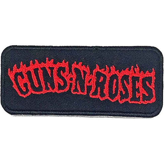 Guns N' Roses Standard Woven Patch: Flames - Guns N Roses - Produtos -  - 5056368633645 - 