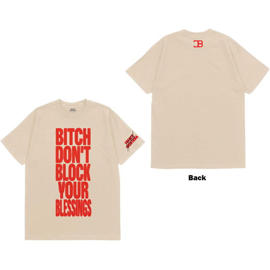 Cover for French Montana · French Montana Unisex T-Shirt: Don't Block Your Blessings (Back Print) (T-shirt) [size L] [Neutral - Unisex edition]