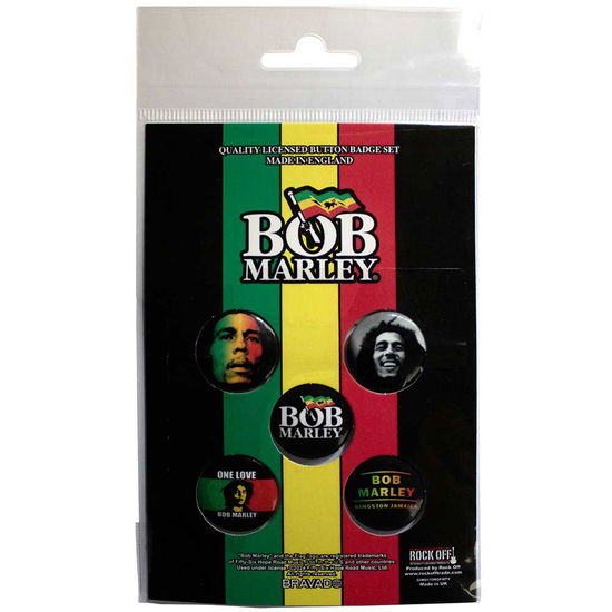 Cover for Bob Marley · Bob Marley Button Badge Pack: One Love (MERCH) (2024)