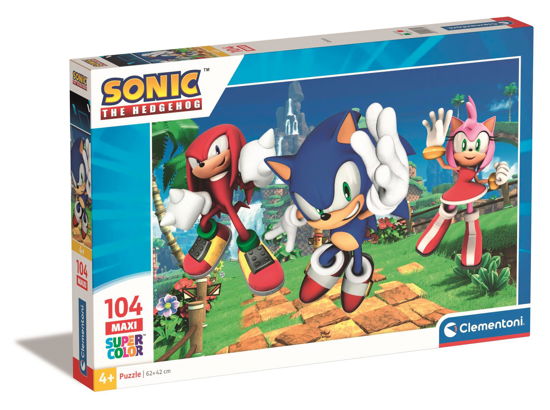 Puslespil Maxi - Sonic, 104 brikker - Sonic - Bordspel -  - 8005125257645 - 15 februari 2024
