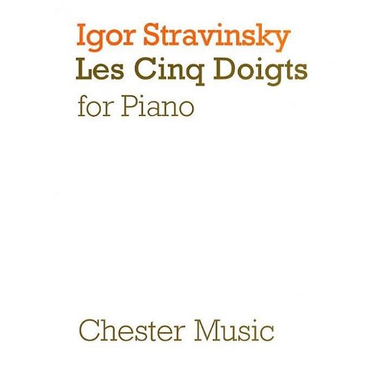 Cover for Igor Stravinsky · Les Cinq Doigts (Bok) (1992)