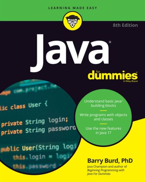 Cover for Burd, Barry (Drew University, Madison, NJ) · Java For Dummies (Paperback Book) (2022)