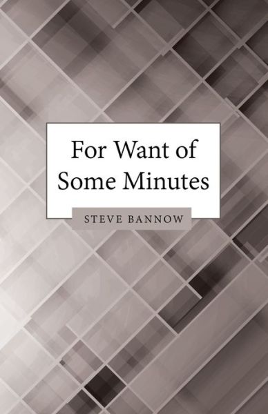 Cover for Steve Bannow · For Want of Some Minutes (Paperback Book) (2021)