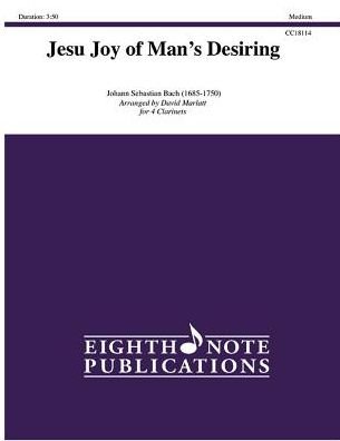 Cover for Johann Sebastian Bach · Jesu Joy of Man's Desiring (Sheet music) (2018)