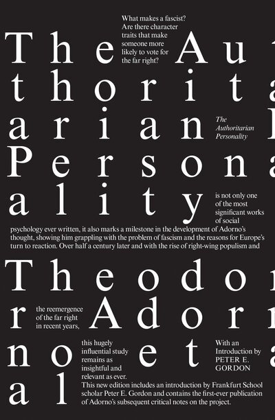 Cover for Theodor Adorno · The Authoritarian Personality (Taschenbuch) (2019)