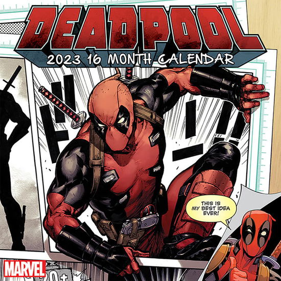 Deadpool 2023 Official Calendar - Marvel - Produtos - PYRAMID - 9781847579645 - 27 de junho de 2022