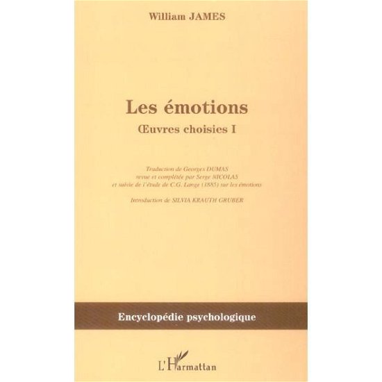 Cover for William James · Les émotions (Paperback Bog) (2020)