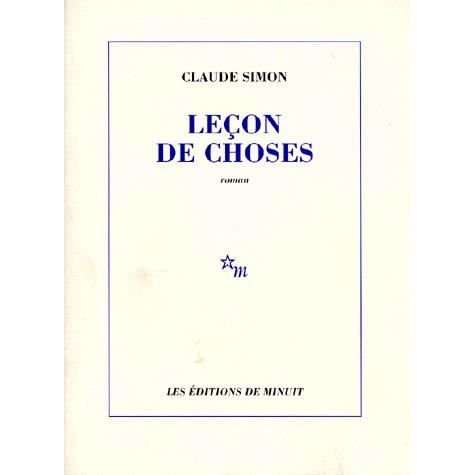 Cover for Claude Simon · Lecon De Choses (Book)
