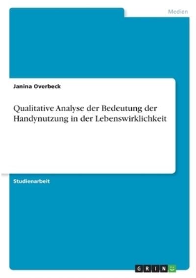 Cover for Overbeck · Qualitative Analyse der Bedeut (N/A)