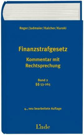 Cover for Reger · Das Finanzstrafgesetz,Kom.(Ö.)2 (Book)