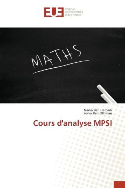 Cover for Hamadi · Cours d'analyse MPSI (Buch) (2020)