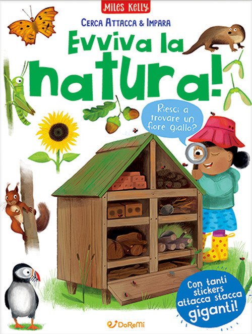 Cover for Miles Kelly · Evviva La Natura! Cerca Attacca E Impara. Ediz. A Colori (Book)