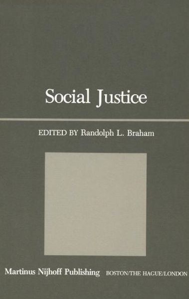 Cover for R L Braham · Social Justice (Paperback Book) [Softcover reprint of the original 1st ed. 1981 edition] (2011)