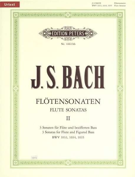 Cover for JS Bach · Flute Sonatas, Vol. 2: BWV 1033-1035 for Flute and Continuo (Partituren) (2004)